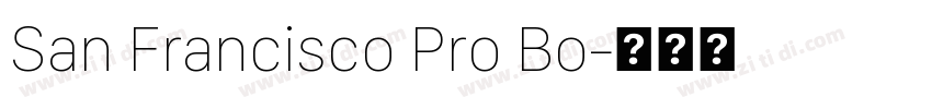 San Francisco Pro Bo字体转换 San Francisco Pro Bo字体转换